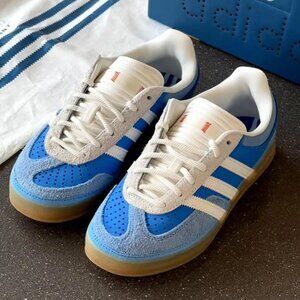 NEW adidas Gazelle Indoor Sneakers Semi Blue Burst For Women 025